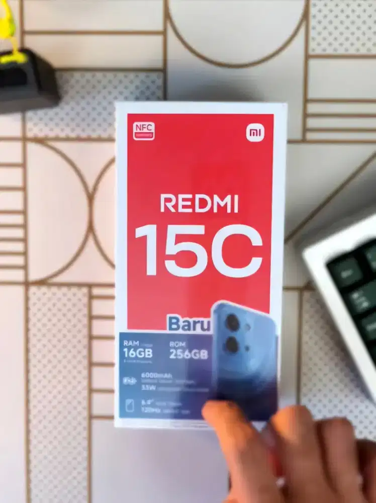 Redmi 15C ram 8+256gb Baru garansi resmi termurah