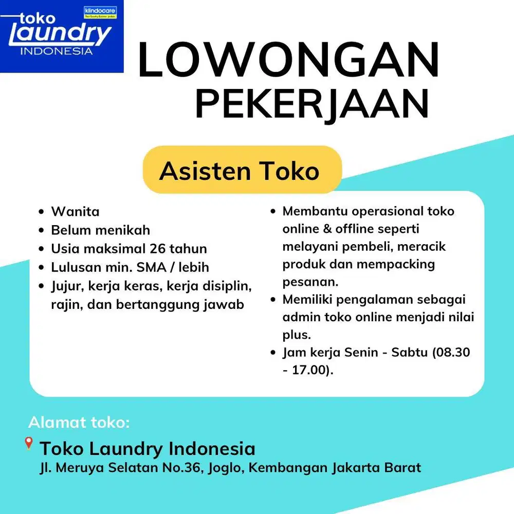 Asisten Toko Online & Offline