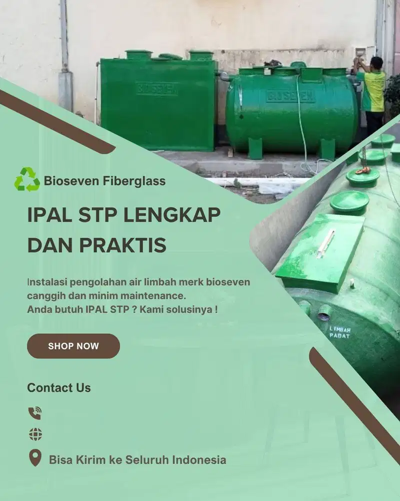 IPAL STP Bioseven Telengkap dan Minim Maintenance