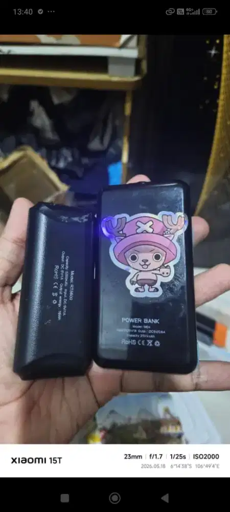 Powerbank Robot dan Vivan (2 powerbank sekaligus)