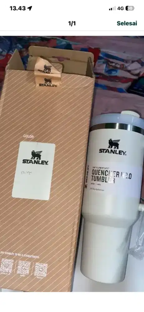 Jual tumbler stanley warna grey