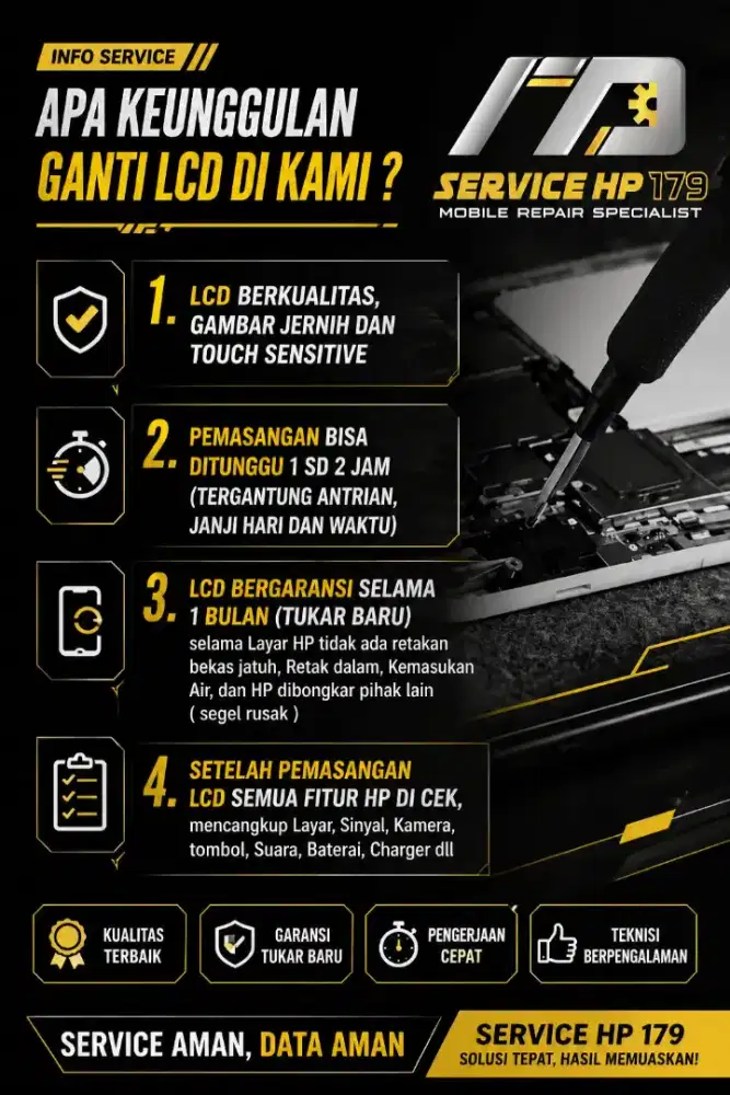Service HP Bisa Ditunggu