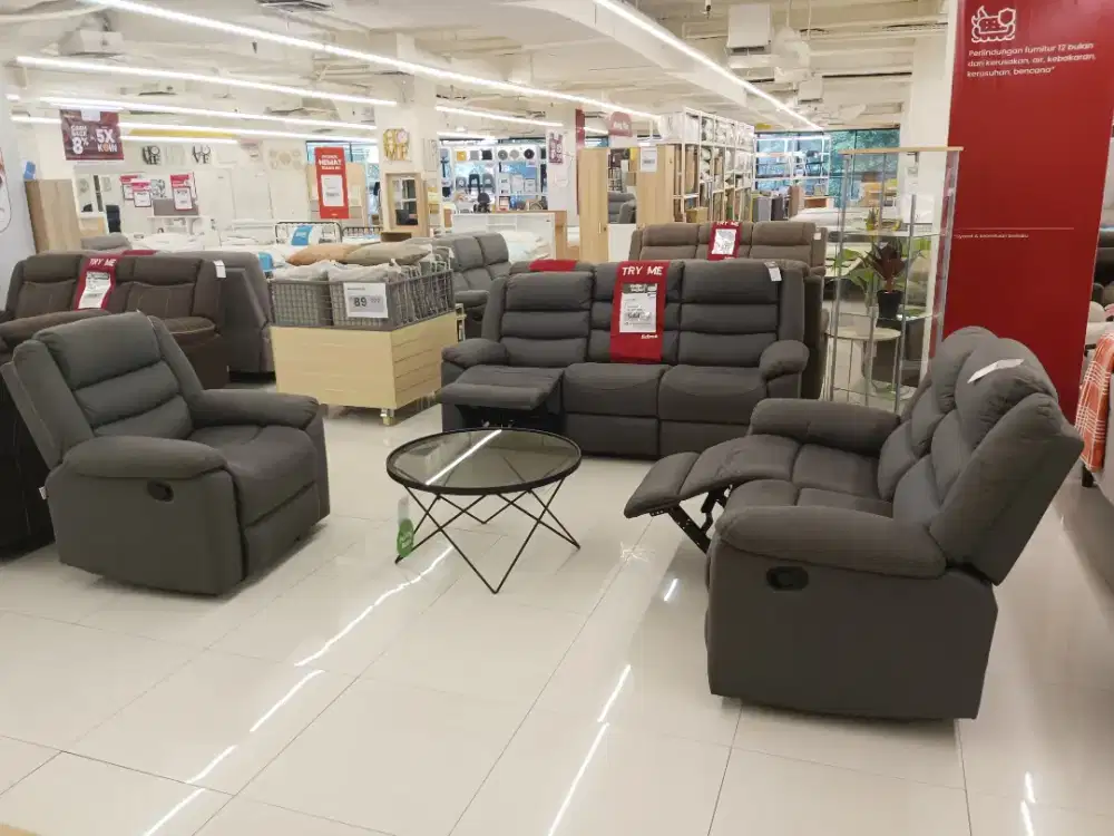 SOFA SET RECLINER MURAH