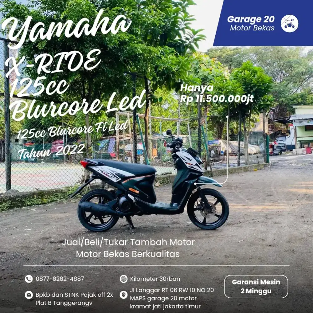 Yamaha X-Ride 125cc bluecore fi Led Tahun 2022