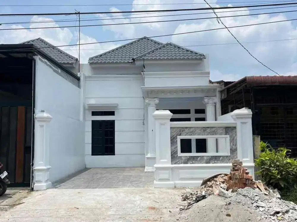 RUMAH SIAP HUNI POSISI PINGGIR JALAN MEDAN MARELAN
