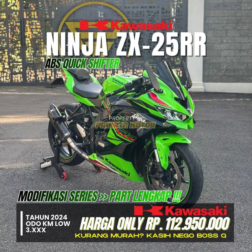 CREDIT DP MULAI 31.5 JUTA !!! KAWASAKI NINJA ZX-25RR ABS 2024