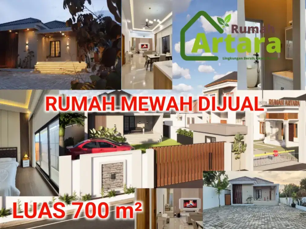 Dijual rumah mewah 700m² exclusive di cluster artara, bangunan baru