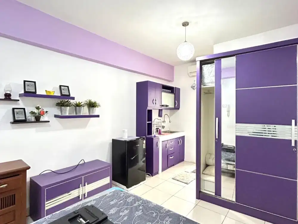 Apartemen Green Bay Pluit Studio Semi Furnished View Pool Bagus!!