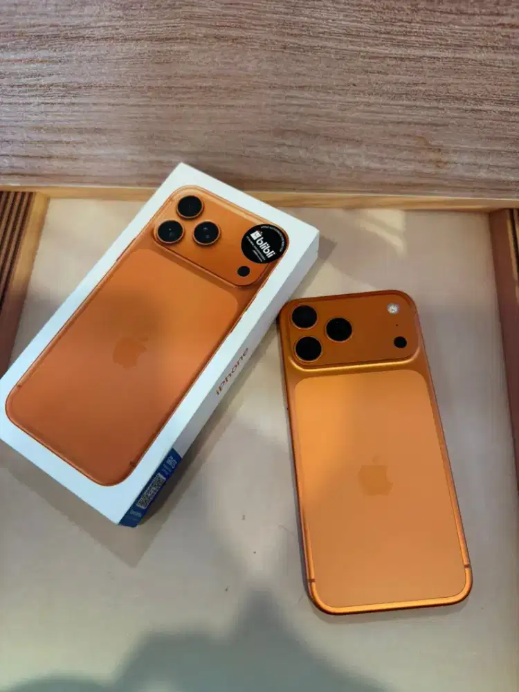 iPhone 17 Pro Max 256GB Orange Garansi iBox 04/12/26 BH 100%
