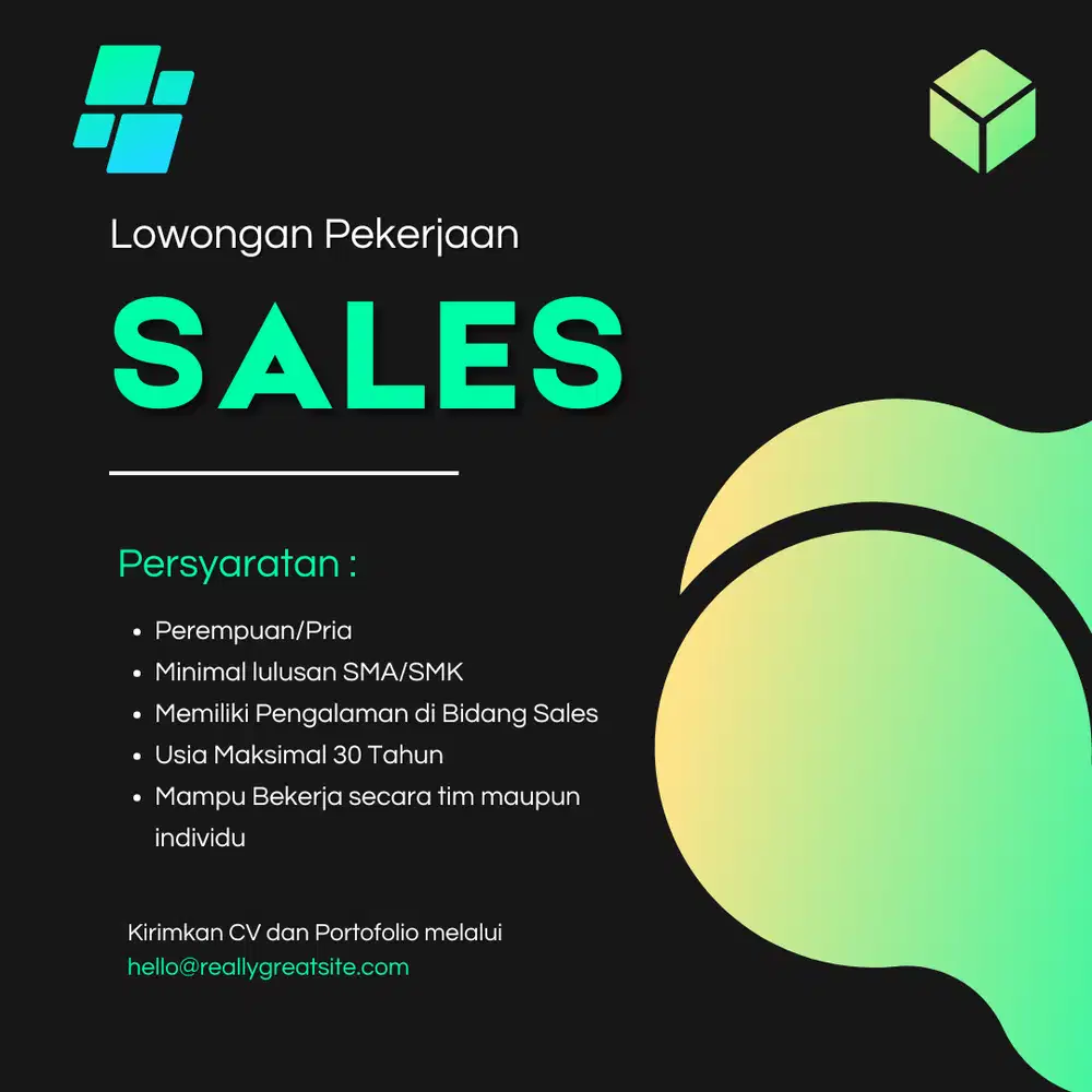 LOWONGAN KERJA SALES PEREMPUAN