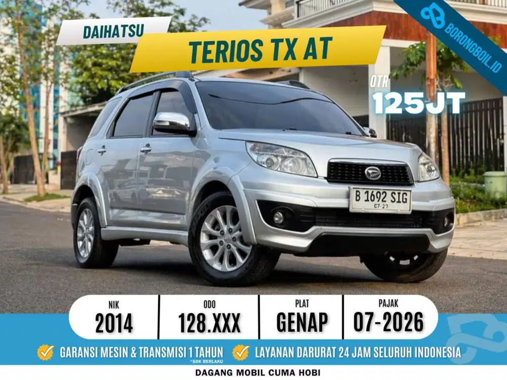 Daihatsu Terios TX AT Silver Metalik 2014