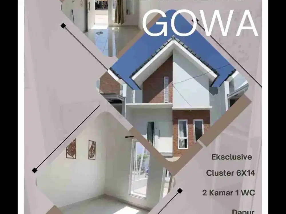 Jual Atau Take Over Villa Butta Karaeng 
Manggarupi Gowa 
6X14, 2 Kamar 1 WC
Dapur. R Makan
Cluster, One Gate
Rp. 550 JT
Atau Take Over 200 JT
Cicilan 4,6 JT sisa 9 Th