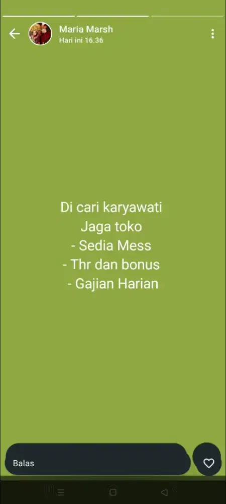 LOKER KHUSUS WANITA JAGA TOKO