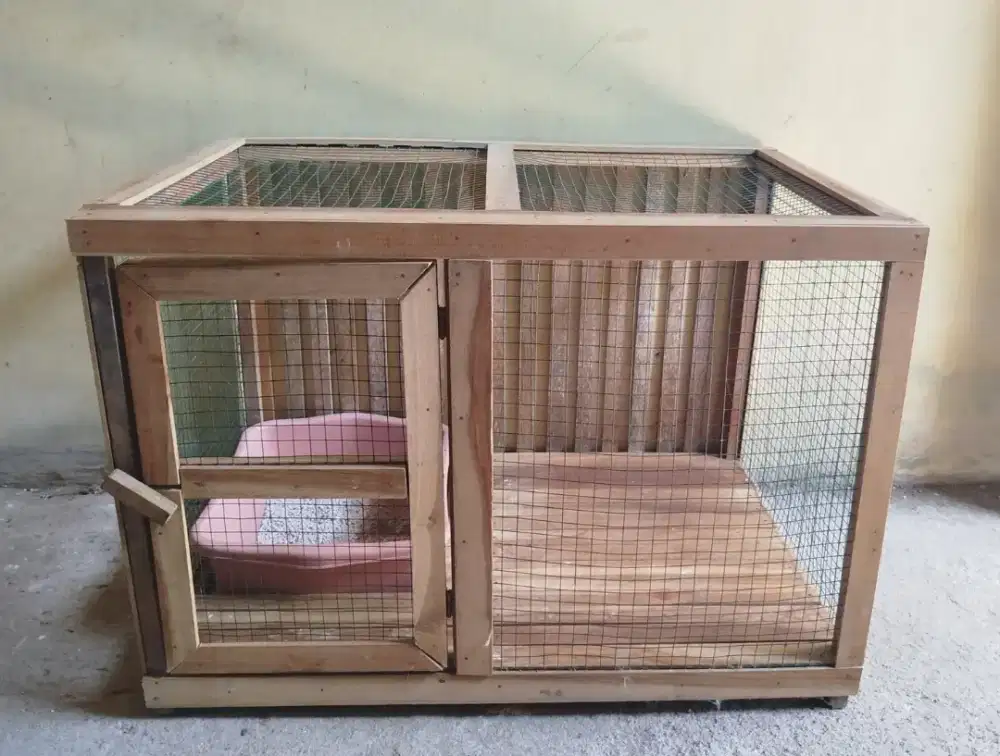 Kandang kucing kayu murah
