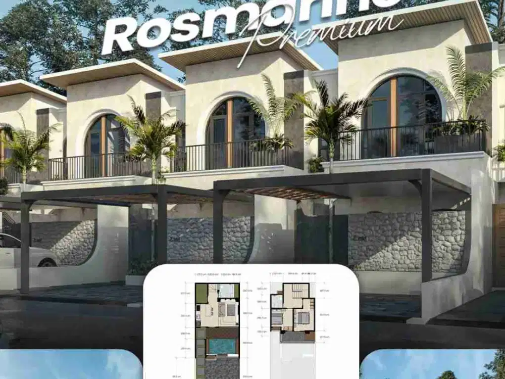 Jual Rumah Baru Villa cluster di Lembang Bandung Utara 2 Lantai + Minipool
