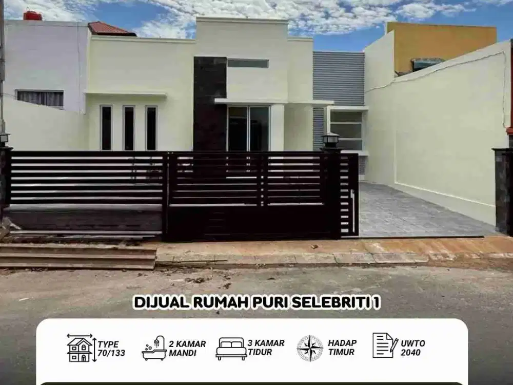 Dijual rumah puri selebriti 1 siap huni full renovasi