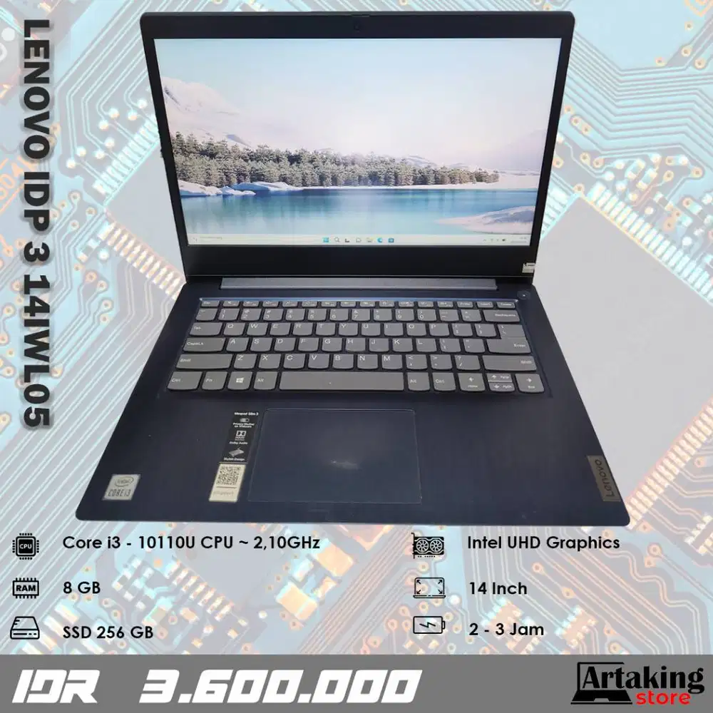 Lenovo Ideapad 3 14IWL05 - Core i3 - Gen 10 th - SSD 256 GB