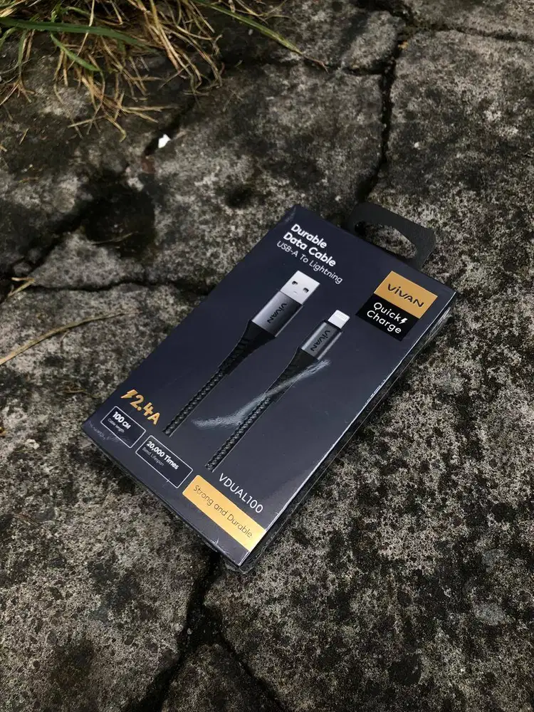 Vivan Data Cable VDUAL100 2.4A Lightning 1M