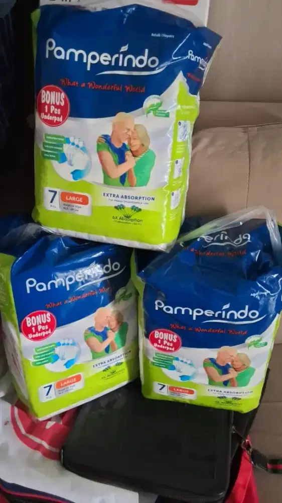 Pamperindo Pampers perekat dewasa ukuran L