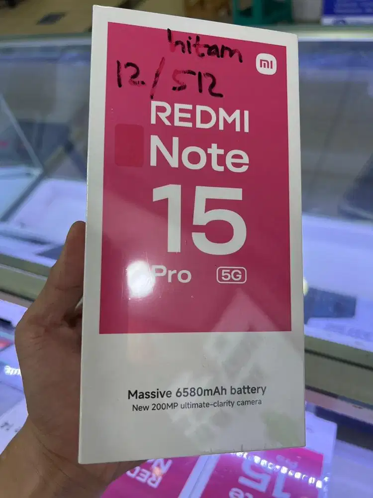 Redmi Note 15 PRO 5G ram12/512gb new garansi resmi xiaomi tam ready