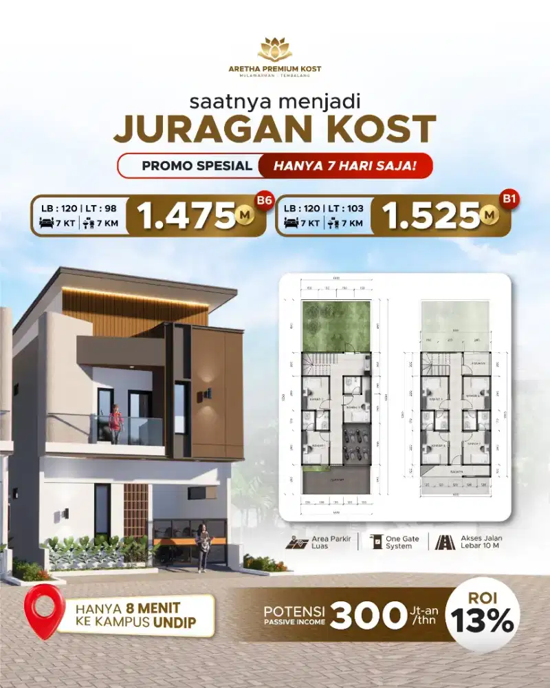 DI JUAL KOS EKSLUSIF BARU TEMBALANG