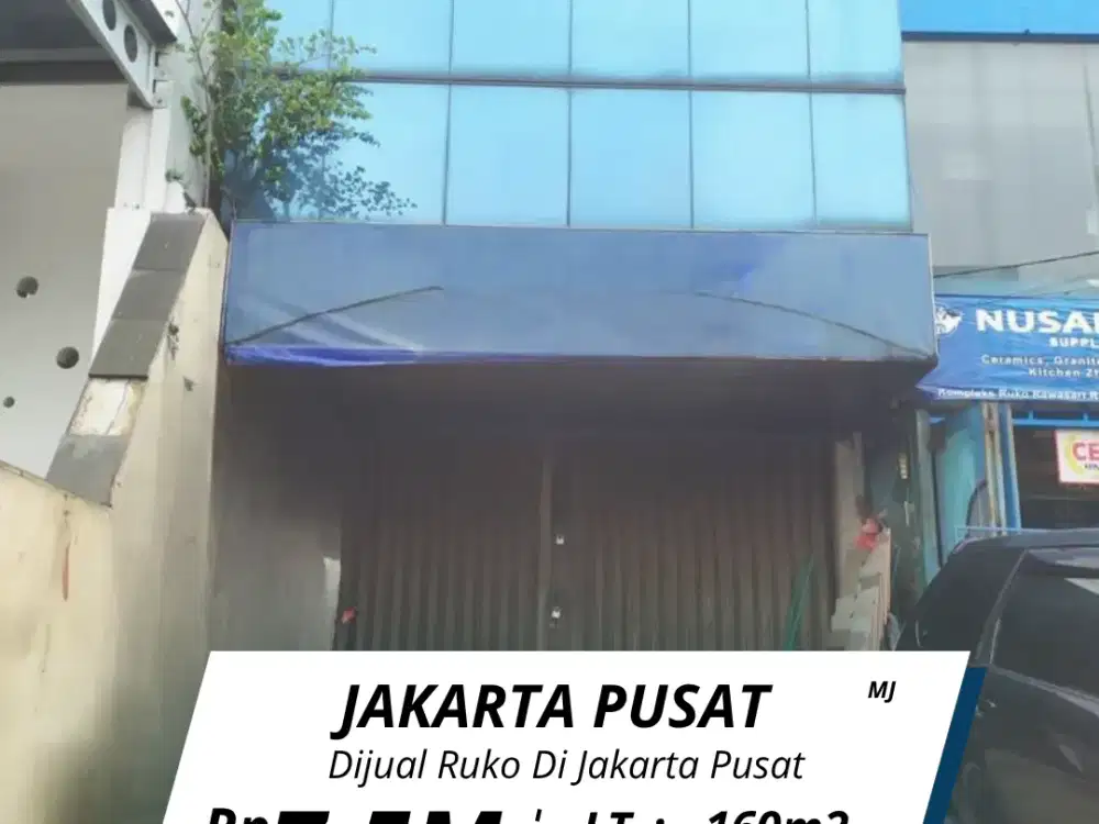 Di jual ruko Percetakan Negara, Jakarta Pusat ( MJ )