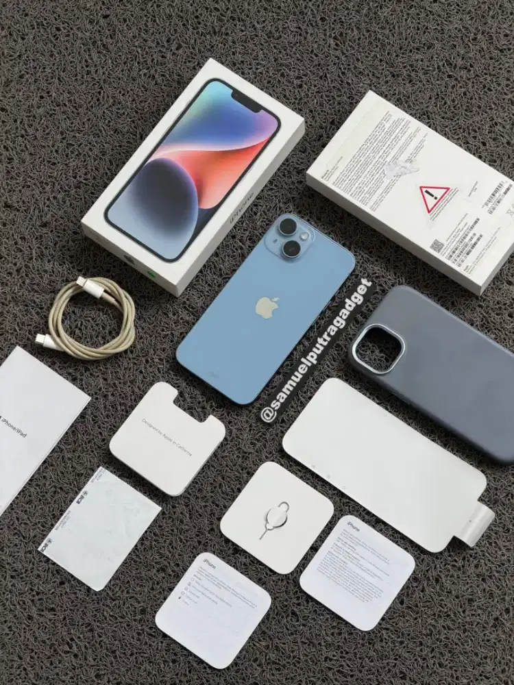 iPhone 14 Blue iBox 128gb Fullset original
