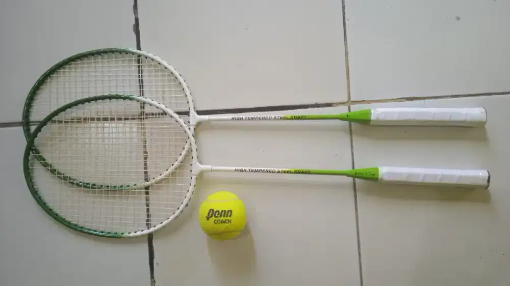 Raket Batminton Jie-ling high Tempered Steel Shaft & bola Penn Coach