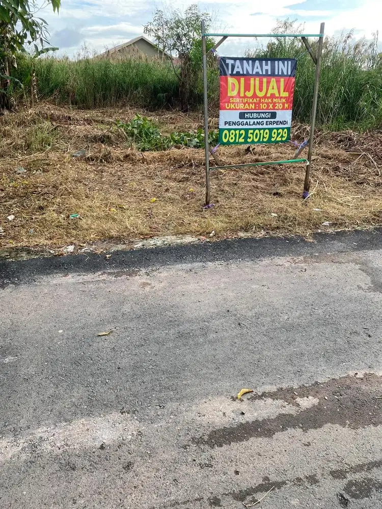 Jual tanah di jalan pramuka 200 meter persegi
