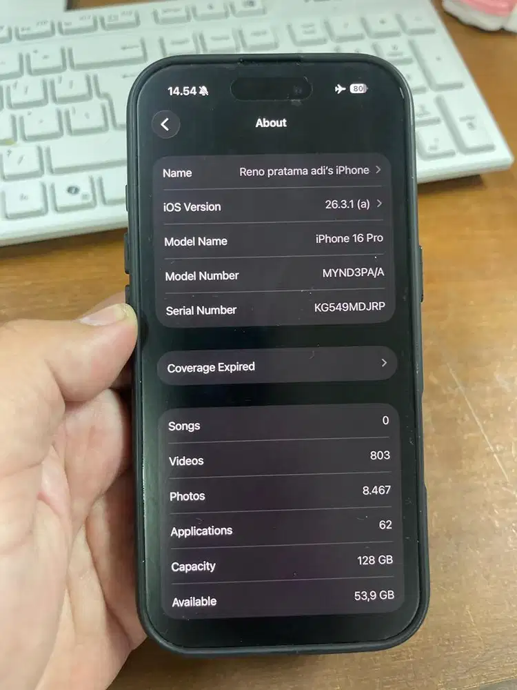 Iphone 16 pro 128gb ex ibox