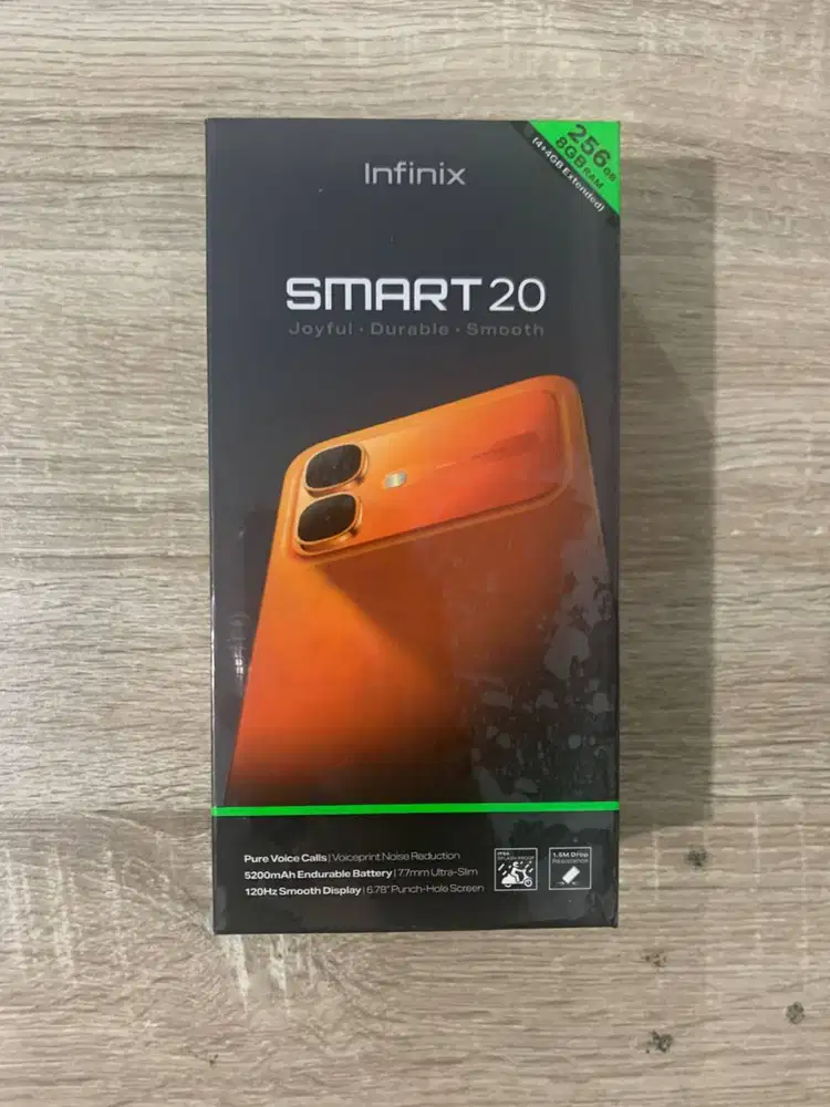 Infinix smart 20 varian tertinggi 4+4/256gb baru segel dalam box resmi