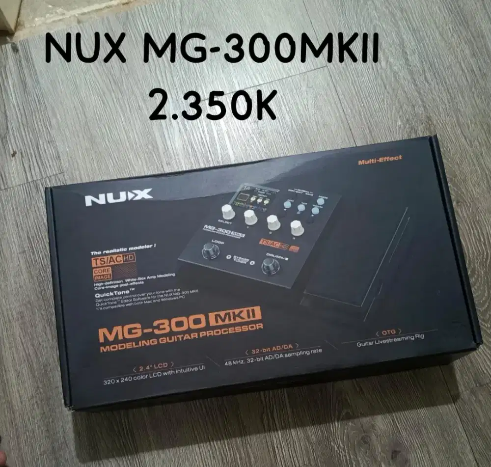 Gitar Original SQOE SESG450 (Pearl Black) & NUX MG-300MK2