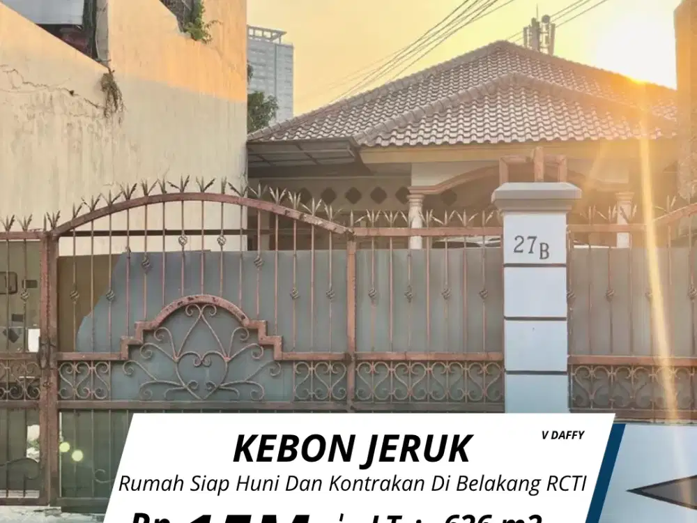 Di jual rumah siap huni dan kontrakan di Kebon Jeruk  Jakarta Barat (Belakang RCTI) (v Daffy )