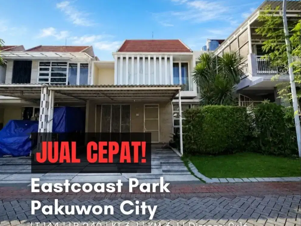 Rumah Eastcoast Park, Pakuwon City MINIMALIS, SIAP HUNI, FURNISHED