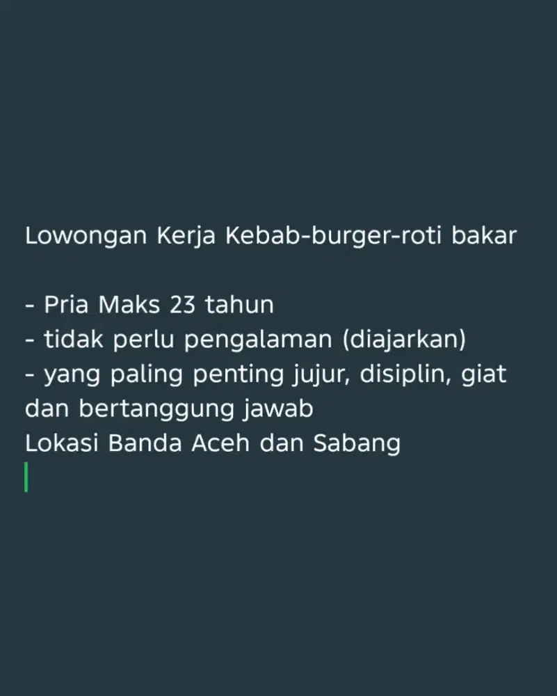 Loker Crew Kebab (diajarkan)