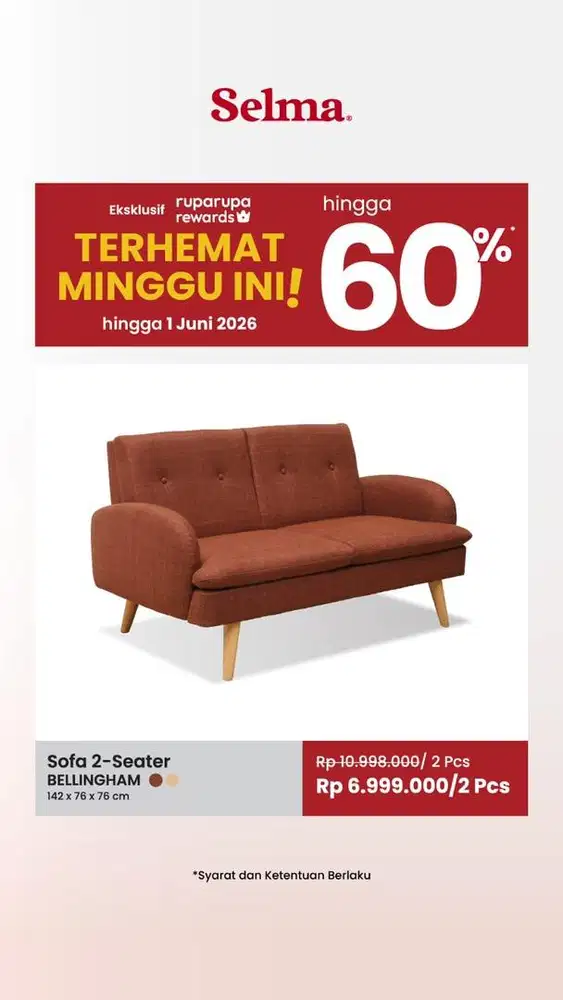 PROMO SOFA SET RUANG TAMU MEWAH