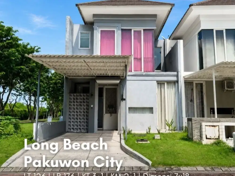 Rumah Long Beach, Pakuwon City STRATEGIS, SIAP HUNI, AC 3 UNIT