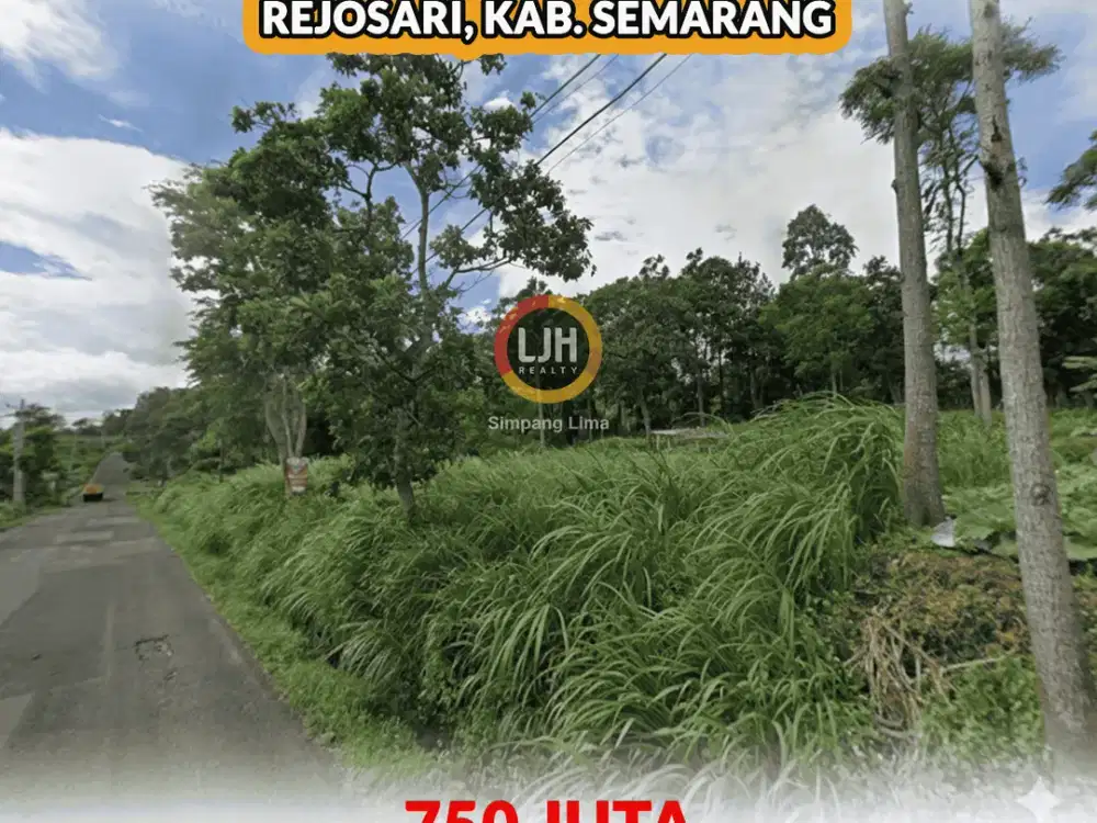 Dijual Tanah SHM Strategis di Getasan, Kab. Semarang – 1.236 m²,