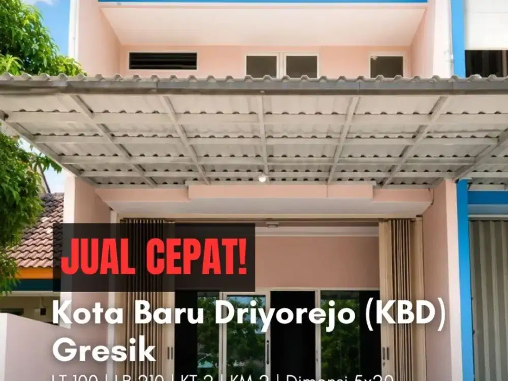 uko Kota Baru Driyorejo (KBD), Gresik STRATEGIS, SIAP PAKAI