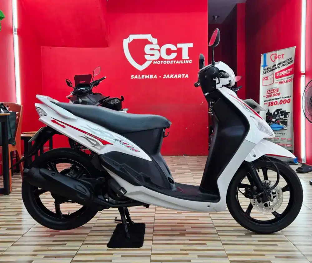 JualCpt90%LikeNew PjkDes26 YAMAHA MIO SPORTY 2007 PUTIH