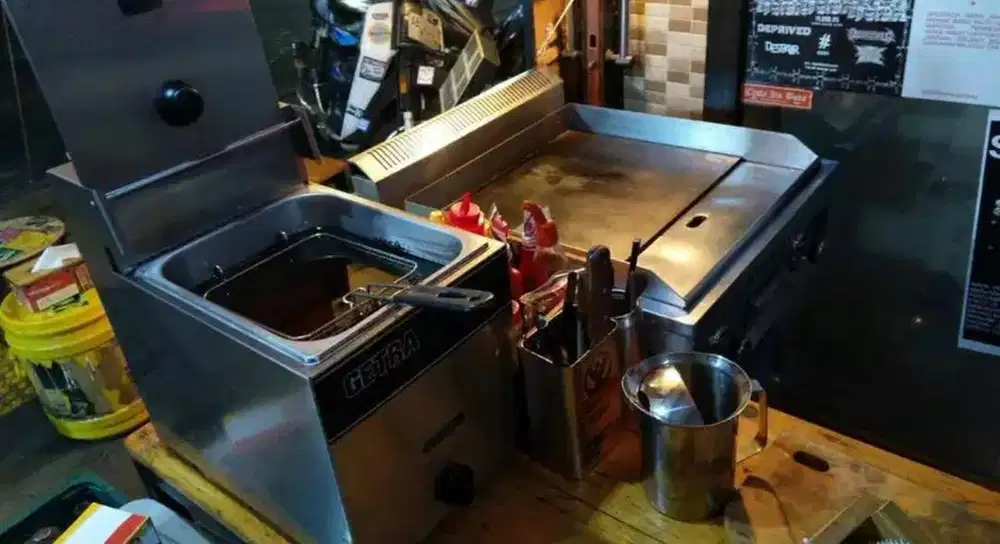 Flat Griddle + Deep Fryer Getra