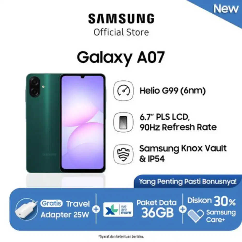 Samsung A07 Ram 4Gb Internal 64 Bisa Kredit dan Cash