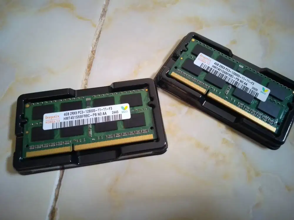 Ram Laptop 4GB DDR3 12800S Bekas, Normal