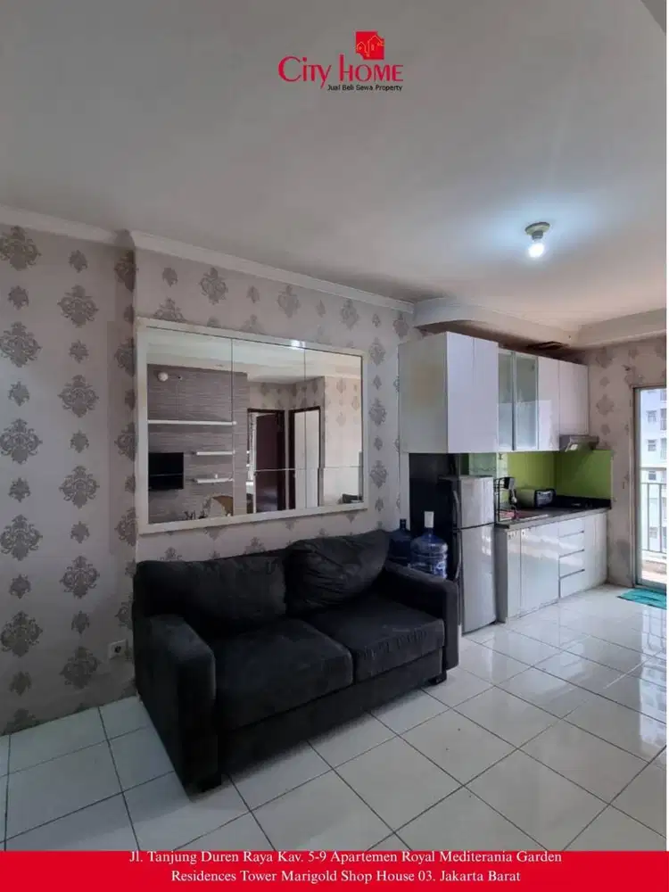 Sewa Apartemen 2 BR Furnished di Mediterania Garden Residences 2