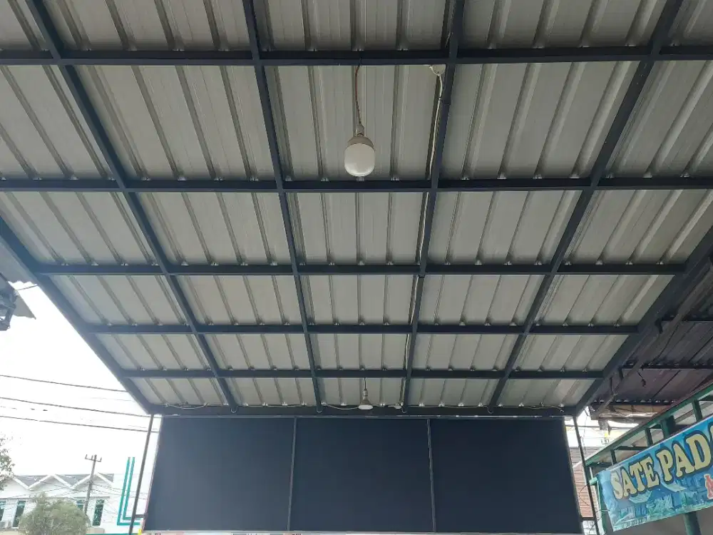 DIJUAL KANOPI BESI HOLLOW UKURAN 6X4 METER