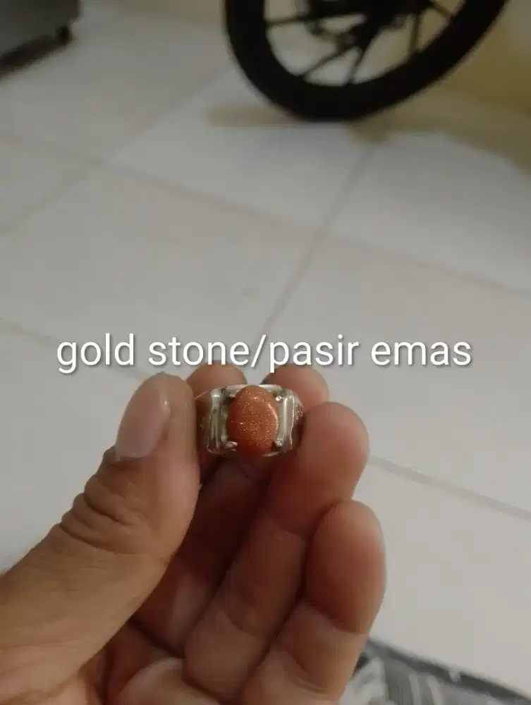 Batu cincin / akik Gold stone / pasir emas