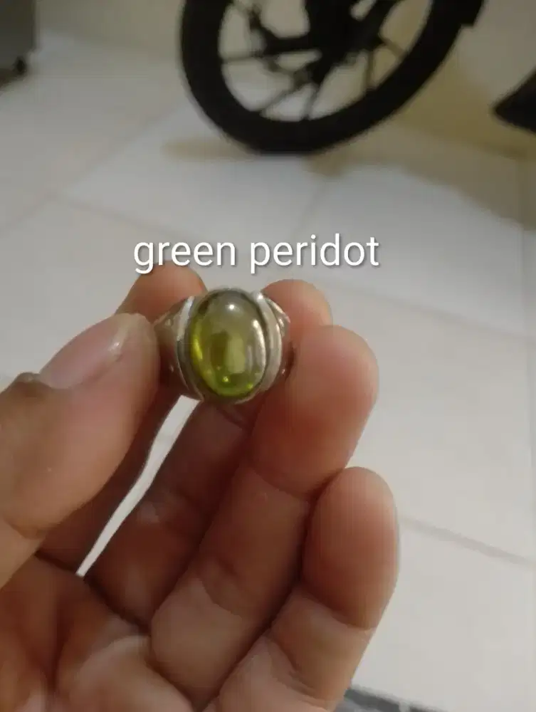 Batu cincin akik GREEN PERIDOT