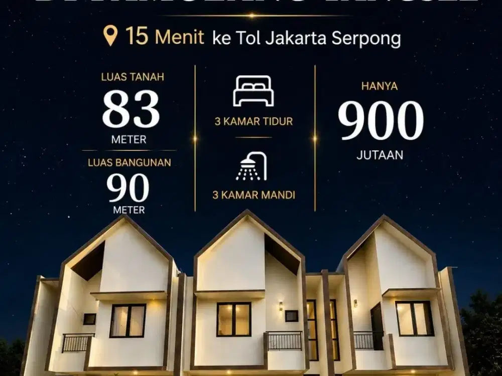317 Hunian Modern 2 Lt Full Bata Merah Jumbo di Pamulang, Tangerang Selatan