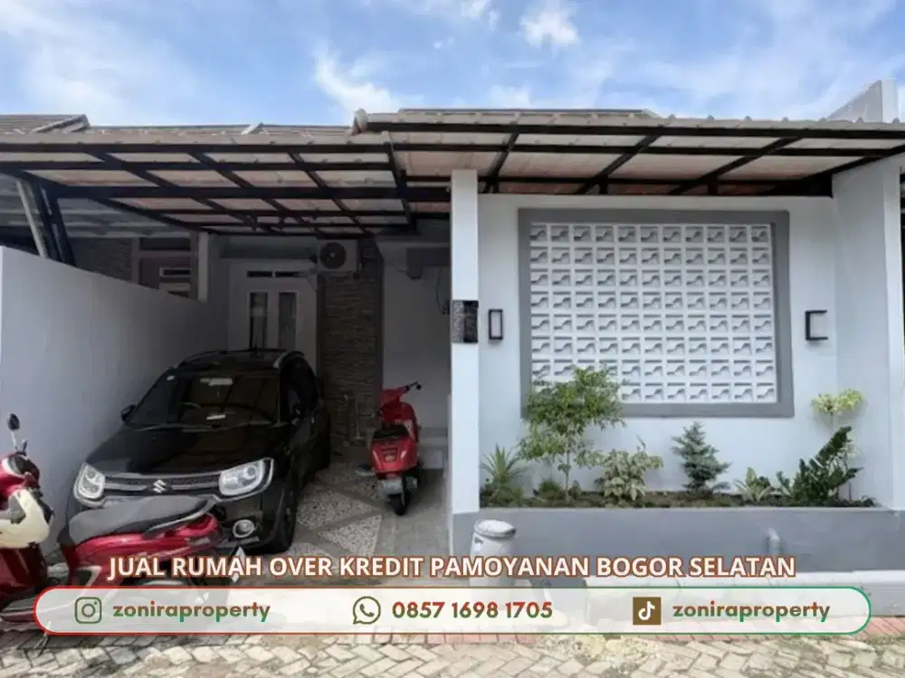 Jual Rumah Full Renov Over Kredit Cicilan Flat di Pamoyanan Bogor dkt Tol Baranangsiang