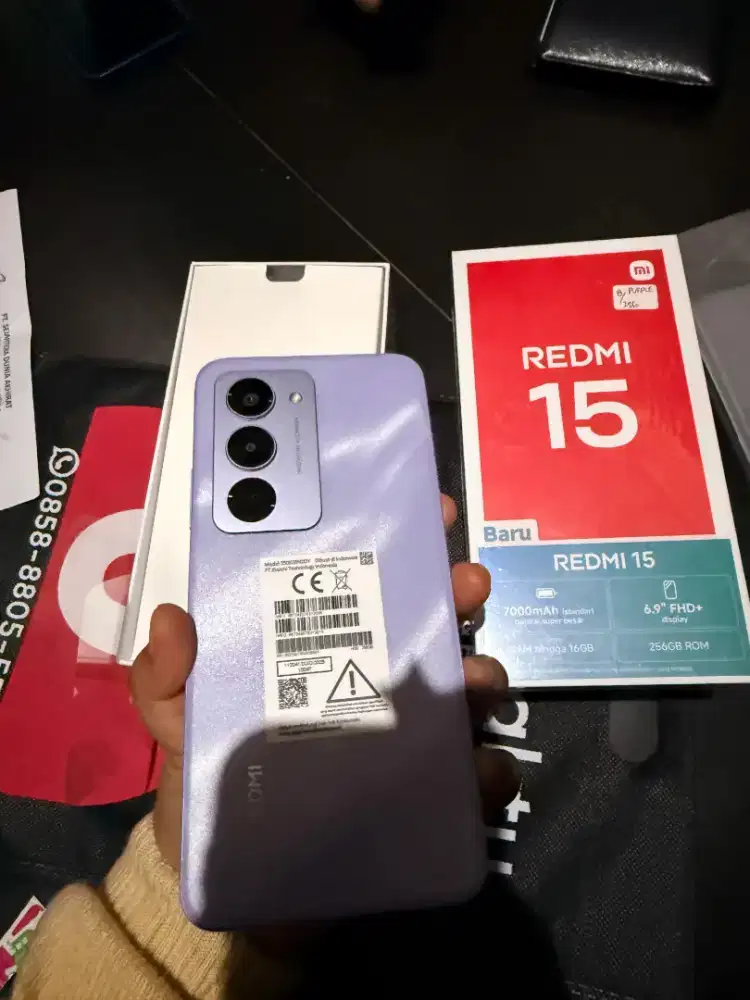 REDMI 15 BATRAI 7000 MAH TERLARIS INTERNAL 128GB